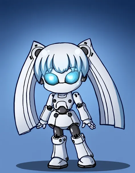 <lora:Grouse01:1.2> gr0use01
 <lora:drossel_pony:0.8> drossel, twintails, long hair, white hair, glowing eyes, blue eyes, no mouth, humanoid robot, robot, joints, android, science fiction,