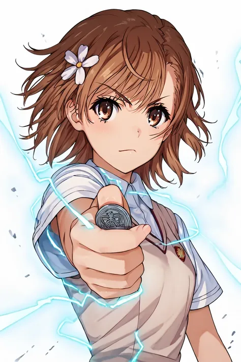 Railgun pose and technique (Misaka Mikoto) [To aru majutsu / kagaku]