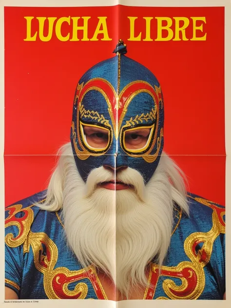 Wizard's Vintage Lucha Libre Poster