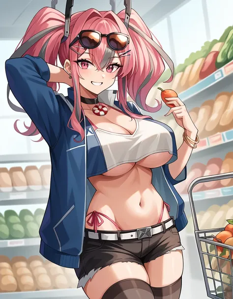 score_9, score_8_up, score_7_up, source_anime, <lora:azur-lane-bremerton-ponyxl-lora-nochekaiser:1>, bremerton, bremerton (azur lane), large breasts, long hair, pink hair, pink eyes, twintails, hair intakes, streaked hair, grey hair, hair between eyes, sid...