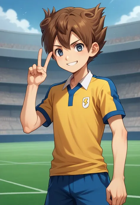 Tenma Matsukaze / Arion Sherwind - Inazuma Eleven Go - Pony + Illustrious_rel_260420