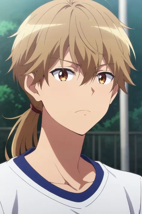 score_9, score_8_up, score_7_up, source_anime, rating_safe, , anime screencap, anime coloring, official style, , depth of field, 1boy, solo, male focus, <lora:ashura_kokuhou_pony:0.9>, ashura_kokuhou, brown hair, brown eyes, long hair, ponytail, low ponyta...