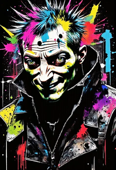 A color pencil drawing, [[full body wide angle shot, full]], of a disheveled, physically deformed, adult male lab assistant with black sort hair, he is a hunchback, he is wearing a black hoodie, he has big comic expressive eyes, scrapes and scratches on hi...