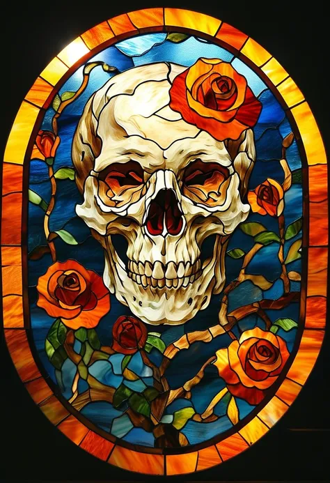 stained glass Halloween style -101