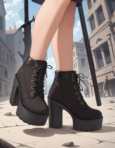 [request] Heeled Platform Combat Boots