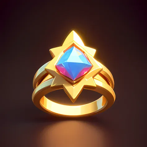 Masterpiece, high quality, superlative, no humans,
(A cute 3D icon), a magic ring, set with a gem, streamlined objects, (cartoon clay style), e-commerce, (studio footage), soft and bright colors, black background, (C4D), OC render, HDR,<lora:aki40_ç²½å­è¶...