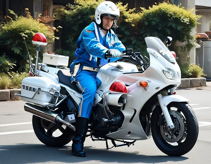 白バイ(Shirobai:Police motorcycle)