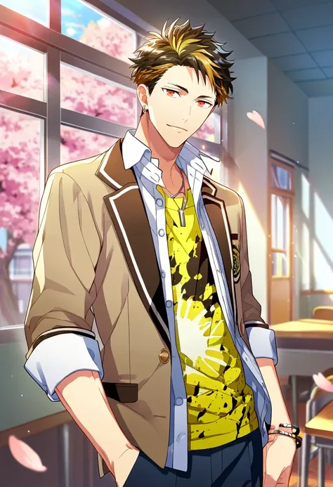 1boy, male focus, solo focus,
<lora:Character - Wind Boys - Reito Tsuji:1> reitotsuji, black hair, multicolored hair, red eyes, bracelet, necklace, earrings,
((zPDXL)), score_9_up, score_8_up, score_7_up, score_6_up, score_5_up, score_4_up, best quality,...