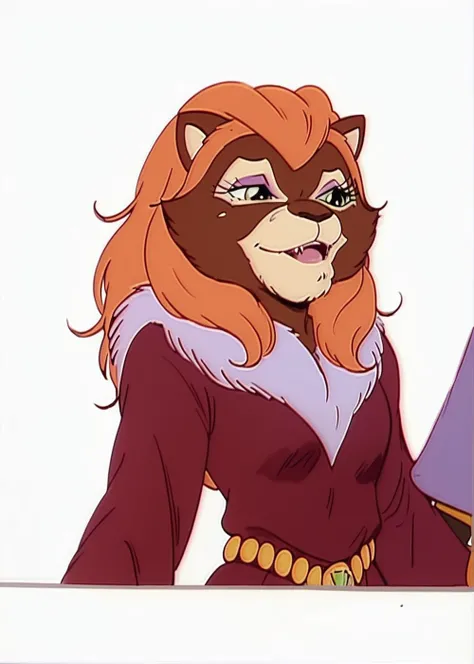 score_9,score_8,score_7,source_furry,
<solo:1.5>,
<1girl:1.5>,
cat, female,furry,furry female, feline, tv show, official art, orange hair, red dress, face, face focus, face zoom,
<white background:1.5>,
<simple background:1.5>,
<lora:Catrina_MLP:1> catrina...