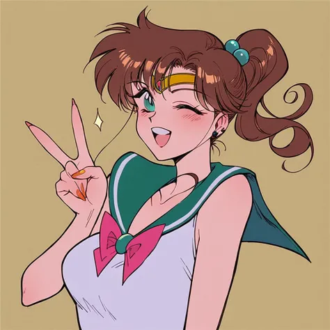 Sailor Jupiter black dog style