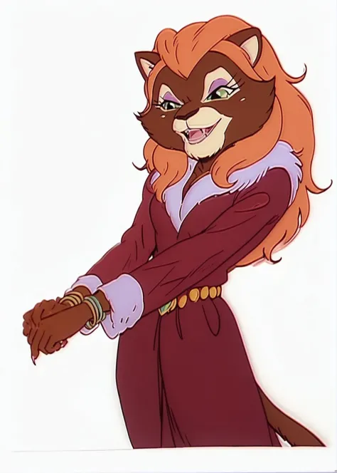 score_9,score_8,score_7,source_furry,
<solo:1.5>,
<1girl:1.5>,
cat, female,furry,furry female, feline, tv show, official art, orange hair, red dress,
<white background:1.5>,
<simple background:1.5>,
<lora:Catrina_MLP:1> catrina_mlp