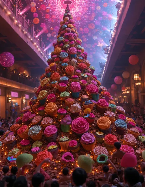 coco-movie,massive piles of cupcakes