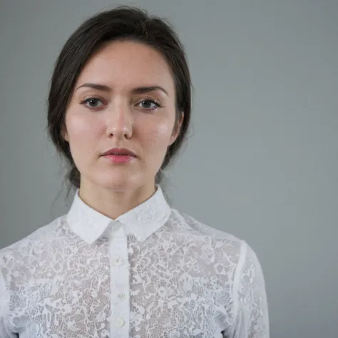 Skin texture, Super high res, woman, shirt,  face, f /2.8, Canon, 85mm,cinematic, high quality,   <lora:Sasha_Masakowski:1> s4sh4