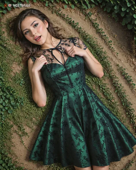 Goth Emerald Dress