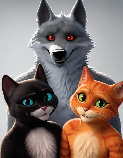 Dreamworks Furry Mix (Puss in Boots, Kitty Softpaws, Death) (Puss in Boots: The Last Wish)