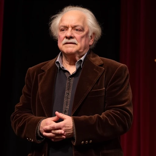 an image of David Jason acting in a shakespeare play