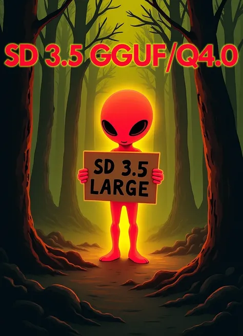 SD 3.5 Large GGUF Q4/Q4.1 Q5/Q5.1 Q8 F16