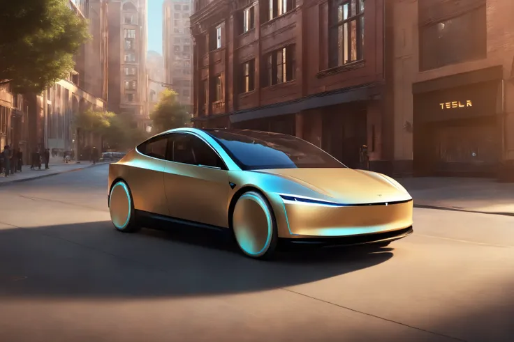 Tesla robotaxiï¼blue,ftkr,cutting-edge design,showcasing sleek lines,advanced features,innovation,futuristic cityscape,high-tech laboratory,,<lora:models/984/c923cb35.safetensors:0.8:0.8>