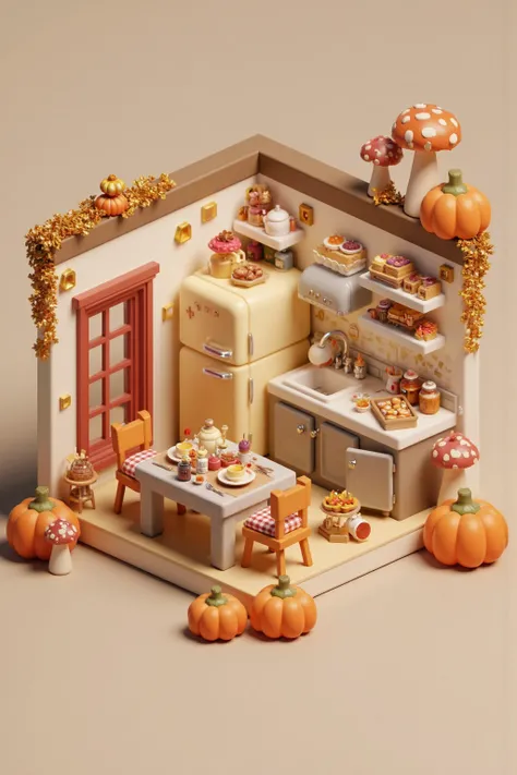 Flux.1_Isometric Mini Room · Spatial Design