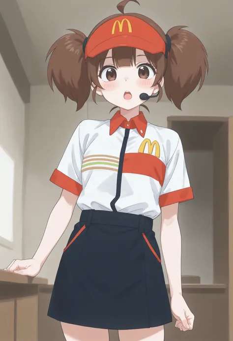 [Illust&XL&Pony] mcdonald's uniform / 日本マクドナルド旧制服