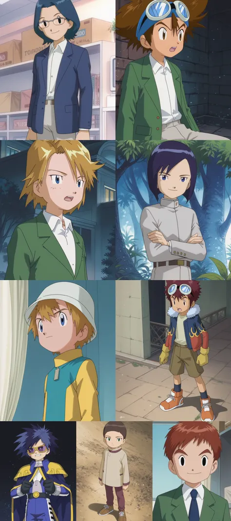 Digimon Adventure 02 Male Characters Pack