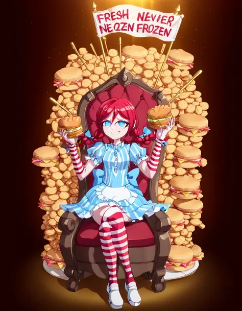 Smug Wendy (the Wendy's Mascot) [SDXL]