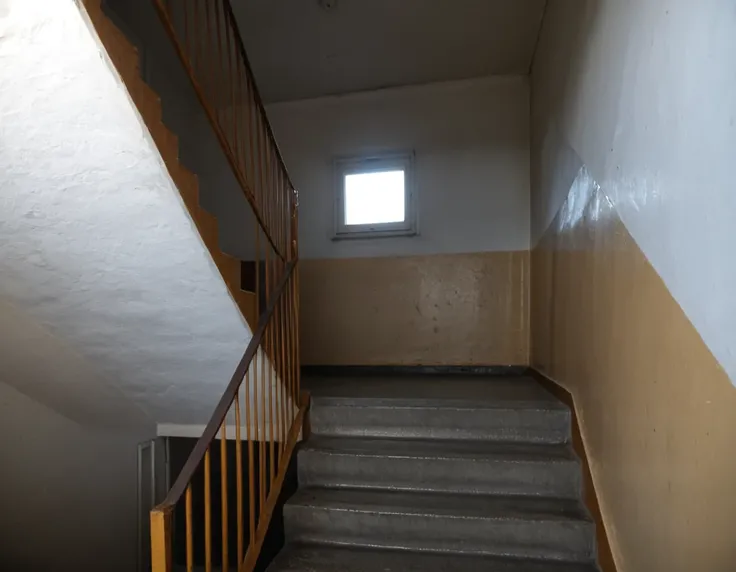 Polish residential house corridor and stairway