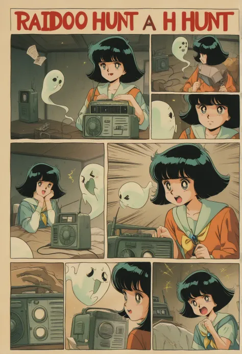 a girl ghost hunt,radio,1960s,anime,