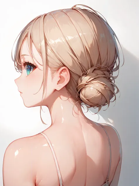 お団子ヘアー(低め)/low hair bun