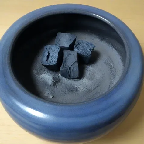 Small heating device using charcoal
