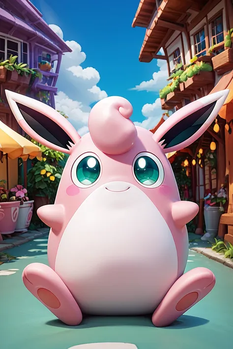 Wigglytuff: Balloon Pokémon | プクリン (Pokedex #0040) [Pony]