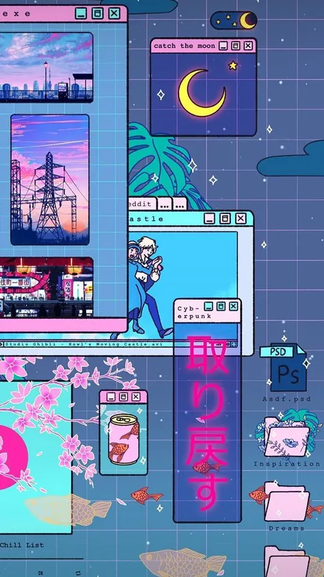 蒸汽波_8,90年代复古风_qfl1plus