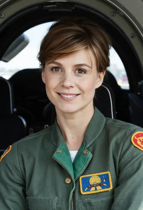 Katja Herbers is a jet pilot flying an F-22