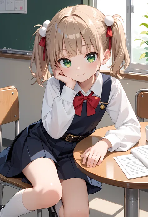 anime girl sitting at a table with a book and a laptop（shigure ui (vtuber))