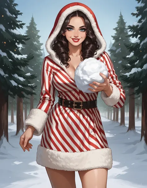 Christmas Hoodie Dress PONY XL