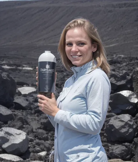 a professional close-up torso-focused absurdres intricately detailed photograph of the beautiful solo (Brittany_Brand:1.1) with a warm smile,
wearing a turtleneck and lab coat,
dancing near the caldera of an active volcano,
 <lora:Dr._Brittany_Brand-SDe5:0...