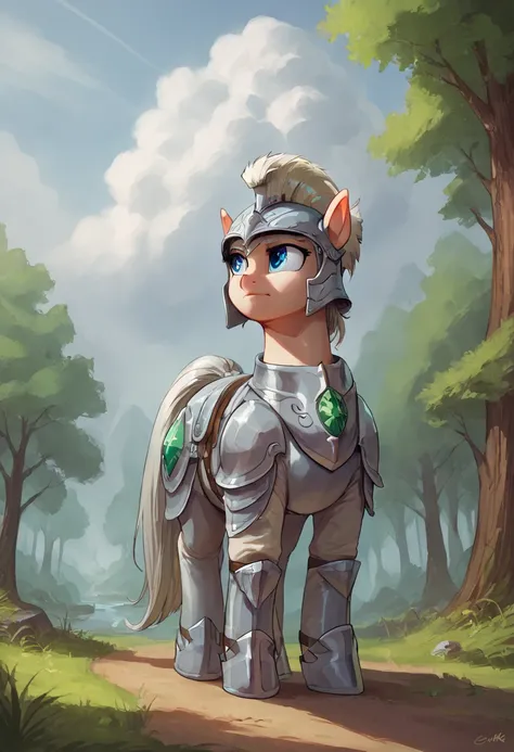 score_9, score_8_up, score_8,
<lora:Sirmasterdufel_Style_for_PonyXL:0.8> s1rmasterdufel
1girl, gloves, solo, elf, blond hair, silver armor, blue eyes, helmet, quiver, emerald gemstone,
outdoors, forest, clouds, scenery,