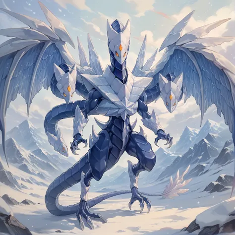 Yu-Gi-Oh! - Trishula, Dragon of the Ice Barrier (氷結界の龍 トリシューラ) PonyXL