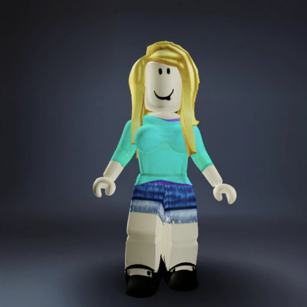 Noodle Hair/Blonde Girl - Roblox Avatar