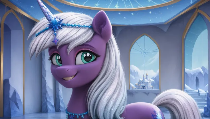 <lora:Violet frost:1>Violet frost
<lora:Wholesome_MLP-v1.2:1> <lora:Realistic000003_1_2.5DAnime_0.05_Merge1:1>
score_9, score_8_up, score_7_up, score_6_up, score_5_up, score_4_up, rating_safe,  an abandoned castle-like building, the room is in semi-darknes...