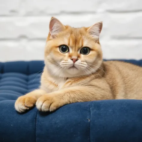 golden shaded cat ultra real portrait