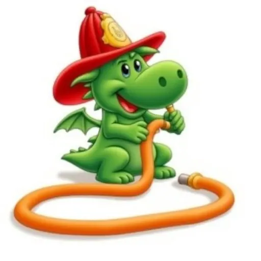 Grisu, the little Dragon firefighter