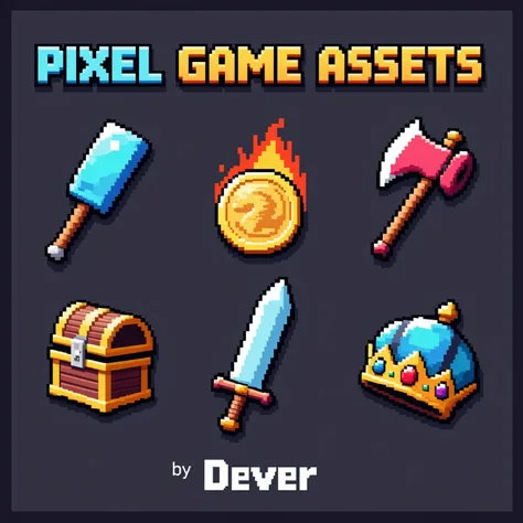 Pixel game assets [FLUX] by Dever