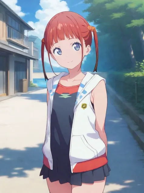 1girl, asukagawa chise, gridman universe,
outdoor,
masterpiece,best quality,very aesthetic,absurdres,