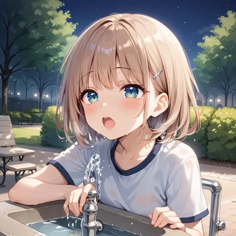 drinking fountain(公園の水飲み場)