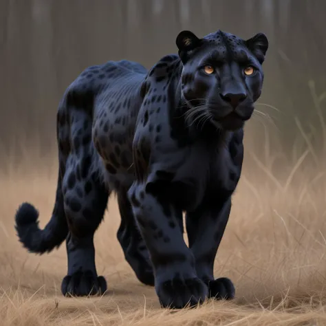 melanistic black cat