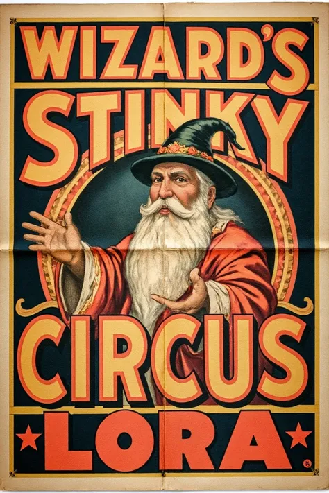 Wizard's Vintage Circus Poster