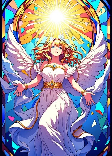 Anime Stained Glass Style