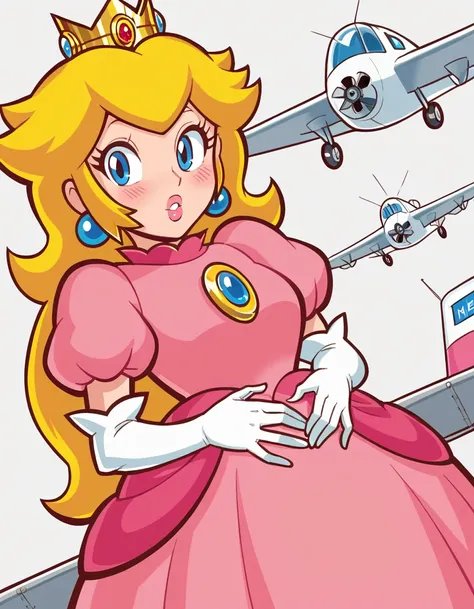 Princess Peach (ピーチ姫) - Super Mario Bros - COMMISSION