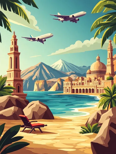Toki_no_-F.1 Travel Illustration Poster